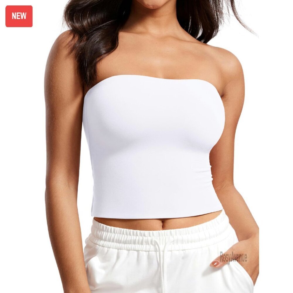 Double Lined Strapless Crop Top - Butterluxe Fabric - XS-XL